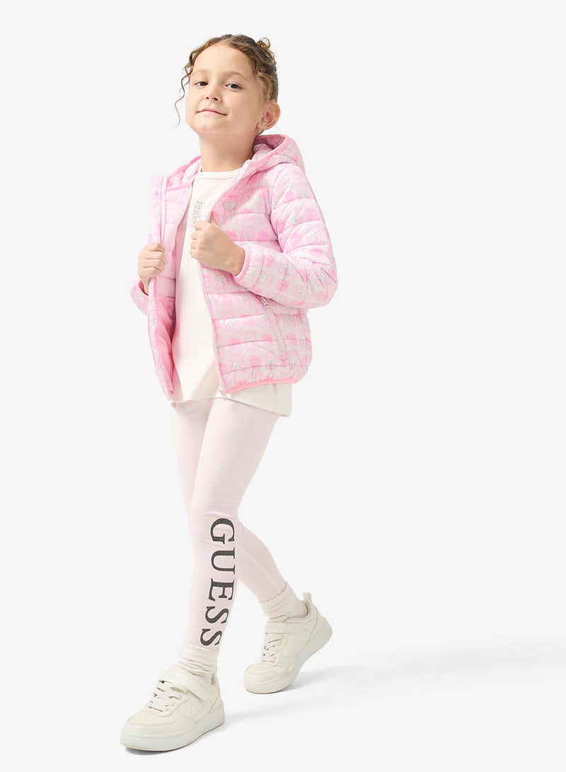 جس جاكيت مبطن بغطاء رأس للأطفال - Image 4